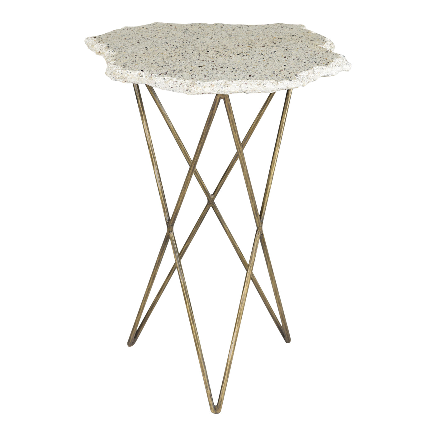Inspired by the glittering Amalfi Coast, the Positano Terrazzo Side Table is the perfect spot to rest your afternoon espre...