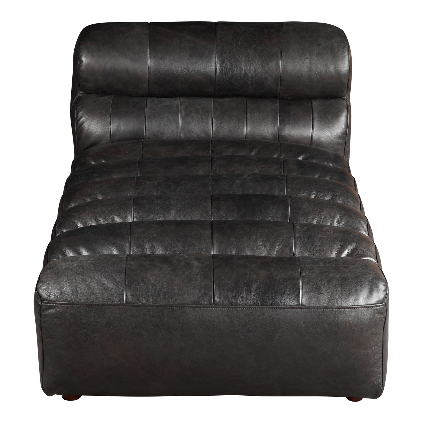 A chaise even Freud would be proud of. Outfit your space with comfort and quality with the Ramsay leather chaise. Ribbed t...