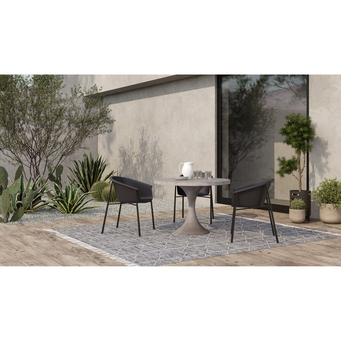 The beautifully shaped seat on the Shindig outdoor dining chair is a must for the patio. The waterproof seats allow for ea...