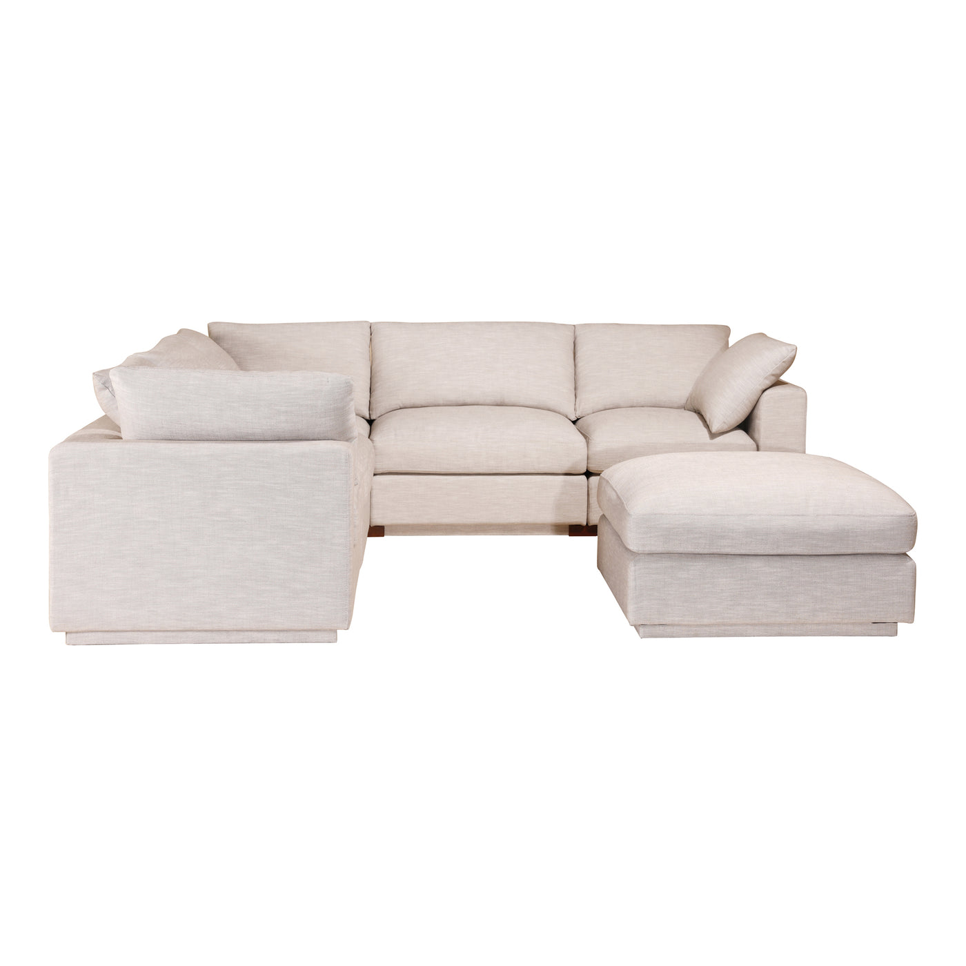 The Justin modular sectional is the ultimate seating area. It showcases two large chaises in its contemporary modern desig...