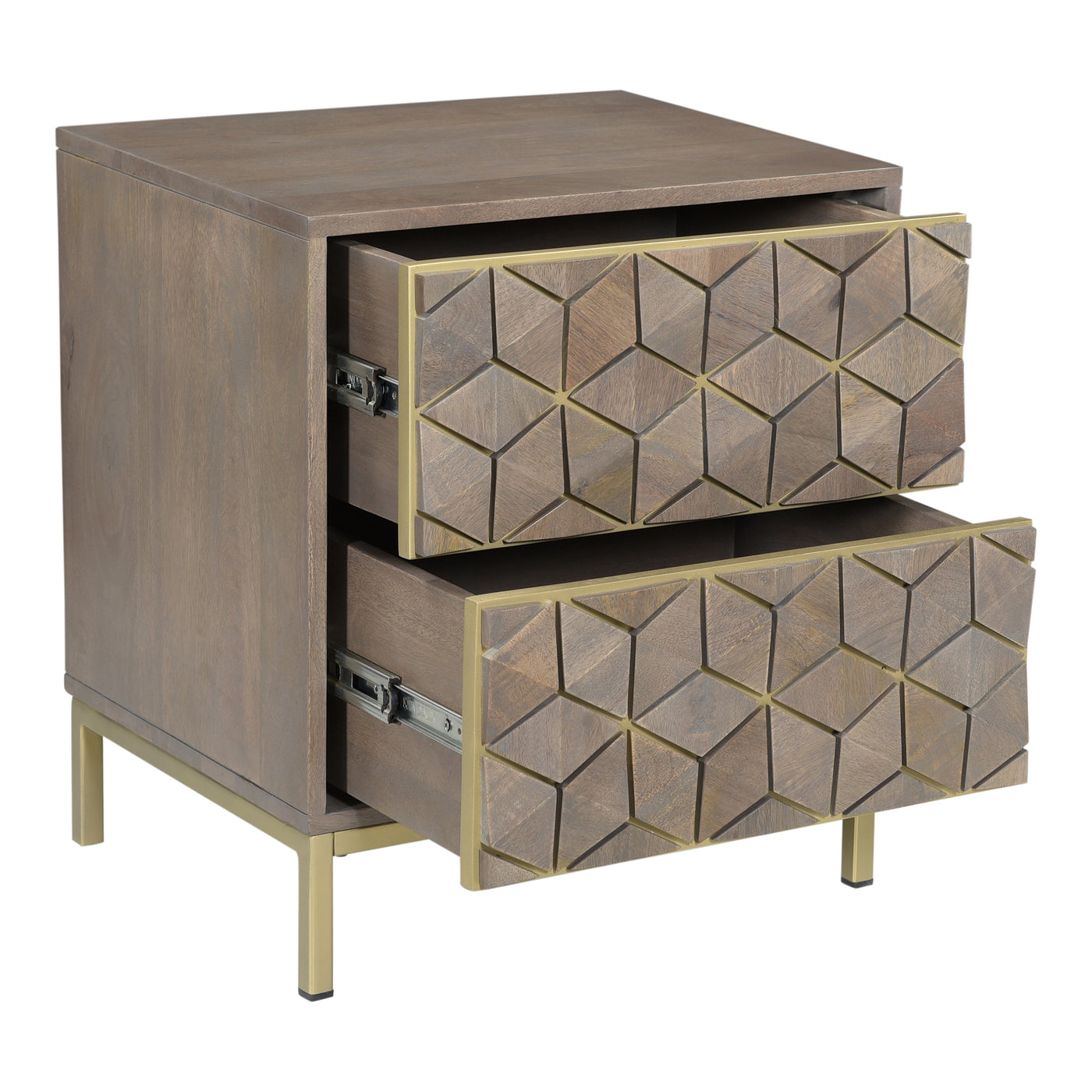 The Corolla drawer chest is an art deco-inspired with a modern twist. Constructed with solid mango wood, this piece makes ...