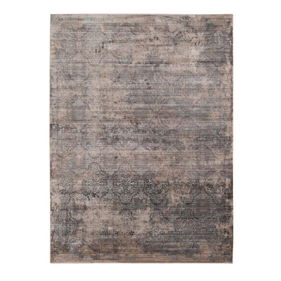 This Power Loomed Rug Has A Transitional Design Featuring Polyester Graphite Gray And Warm Light Silver-gray, With Delicat...