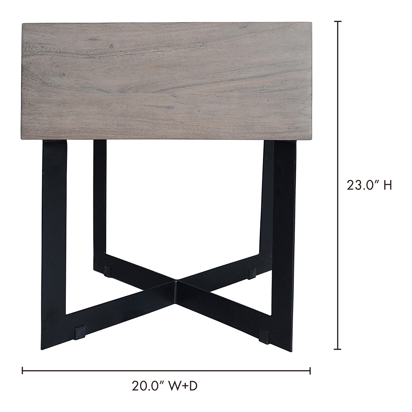 The Tiburon Side Table is a nod to the contemporary aesthetic. It features a solid acacia wood drawer for ample storage an...