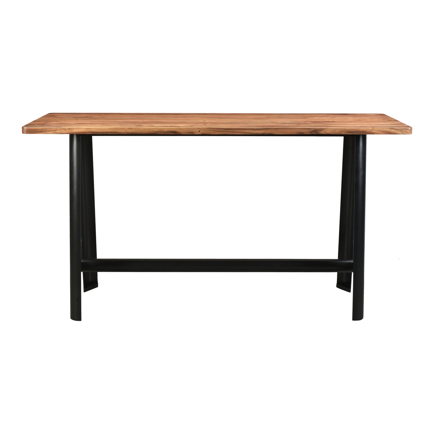 Industrial style at its finest. The Craftsman Bar Table features a beautiful, solid acacia-wood top with a warm, caramel f...