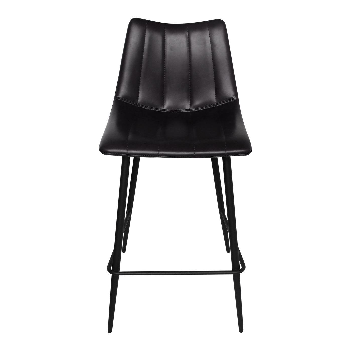 Contemporary modern counter stools get a new take with this sleek aesthetic. The Alibi counter stool features striking ver...