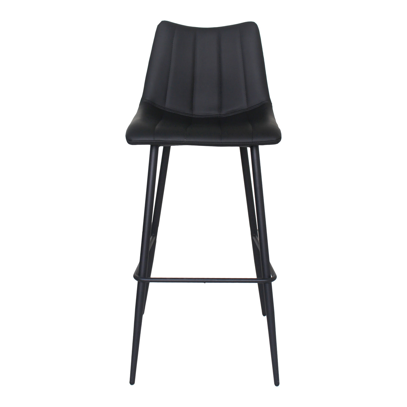 Contemporary modern barstools get a new take with this sleek aesthetic. The Alibi barstool features striking vertical line...