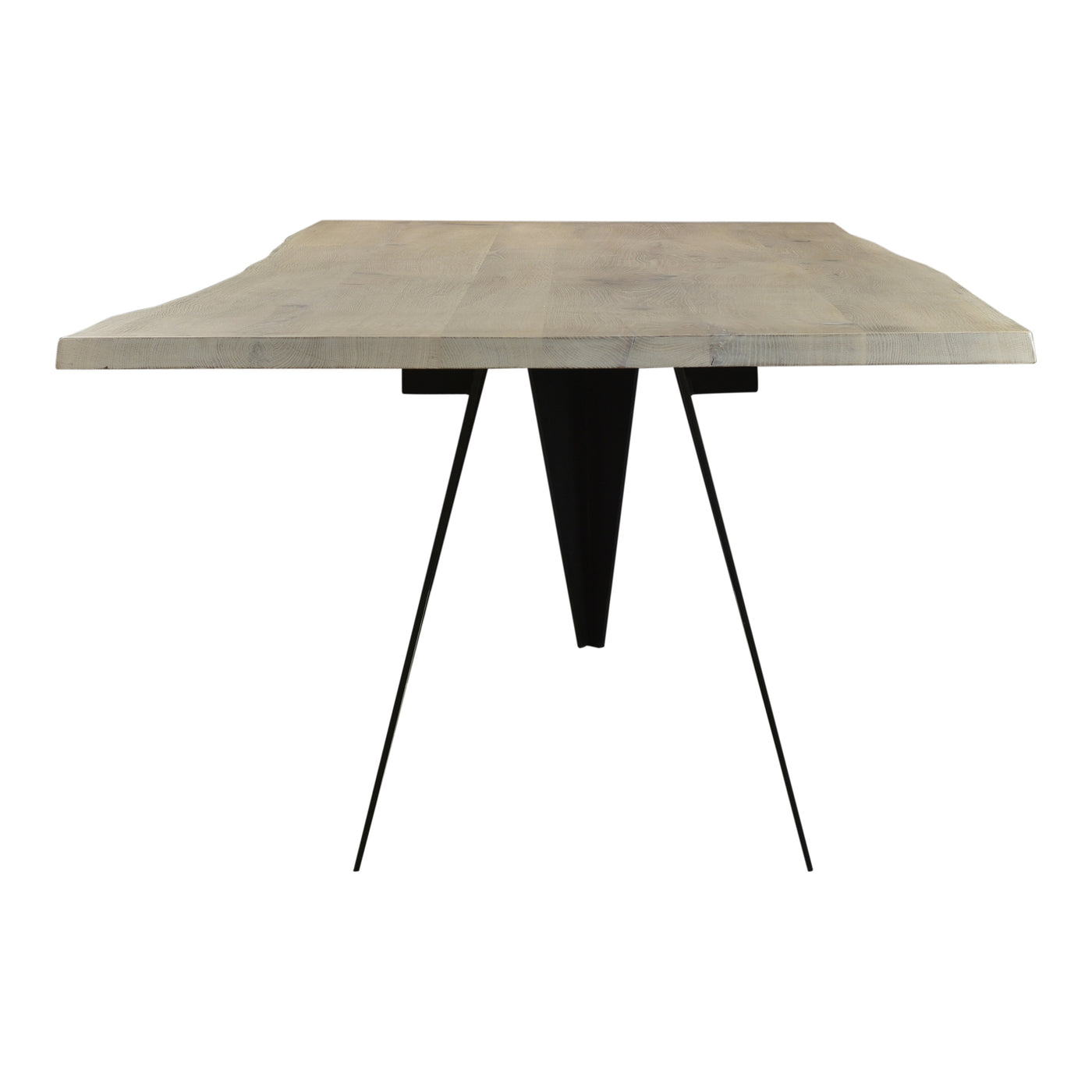 Elevate your living space to new heights with the Bird collection. This dining table’s solid oak surface features a live e...