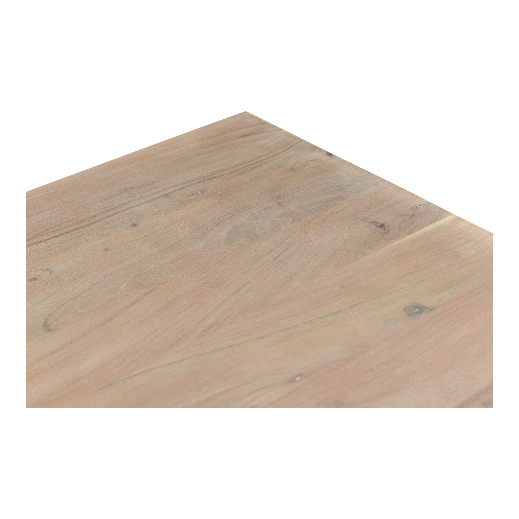 Sweetly bright in a Scandinavian whitewashed finish, the Tanya round dining table is made of solid acacia wood with an org...