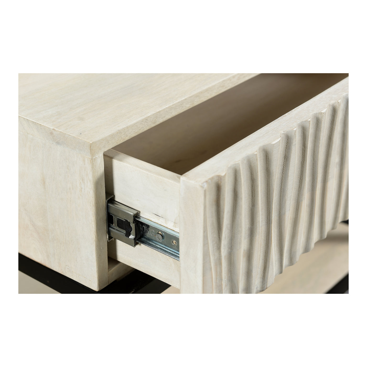 The contemporary designed Faceout nightstand is constructed with solid mango wood with the intention to last. The whitewas...