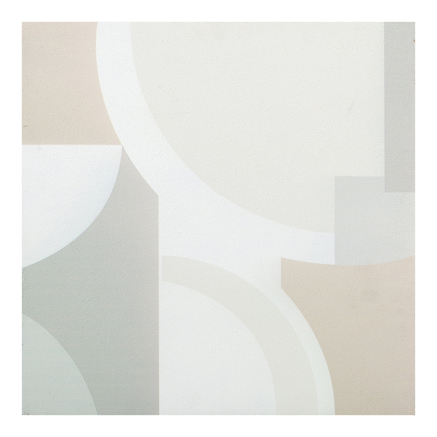 Organically abstract shapes blend peacefully alongside this wall art print's pastel hues to form a serene, natural attract...