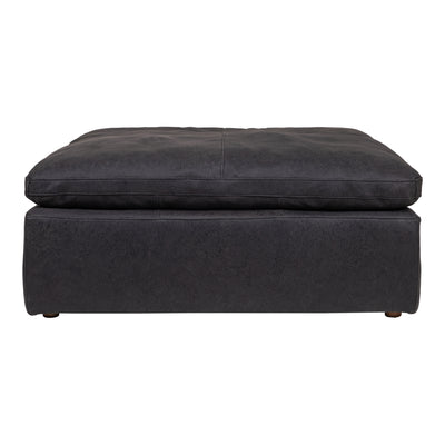 Our Clay Ottoman is made from incredibly smooth nubuck top-grain leather. Its cushions are filled generously with feathers...