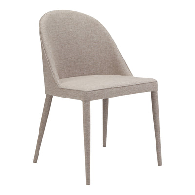 Drawing from a contemporary modern design, the Burton dining chair is outfitted with a two-toned pattern. It features a ro...
