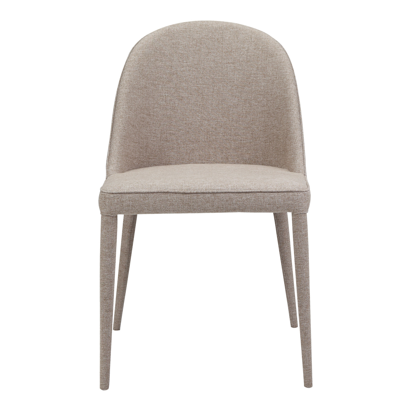 Drawing from a contemporary modern design, the Burton dining chair is outfitted with a two-toned pattern. It features a ro...