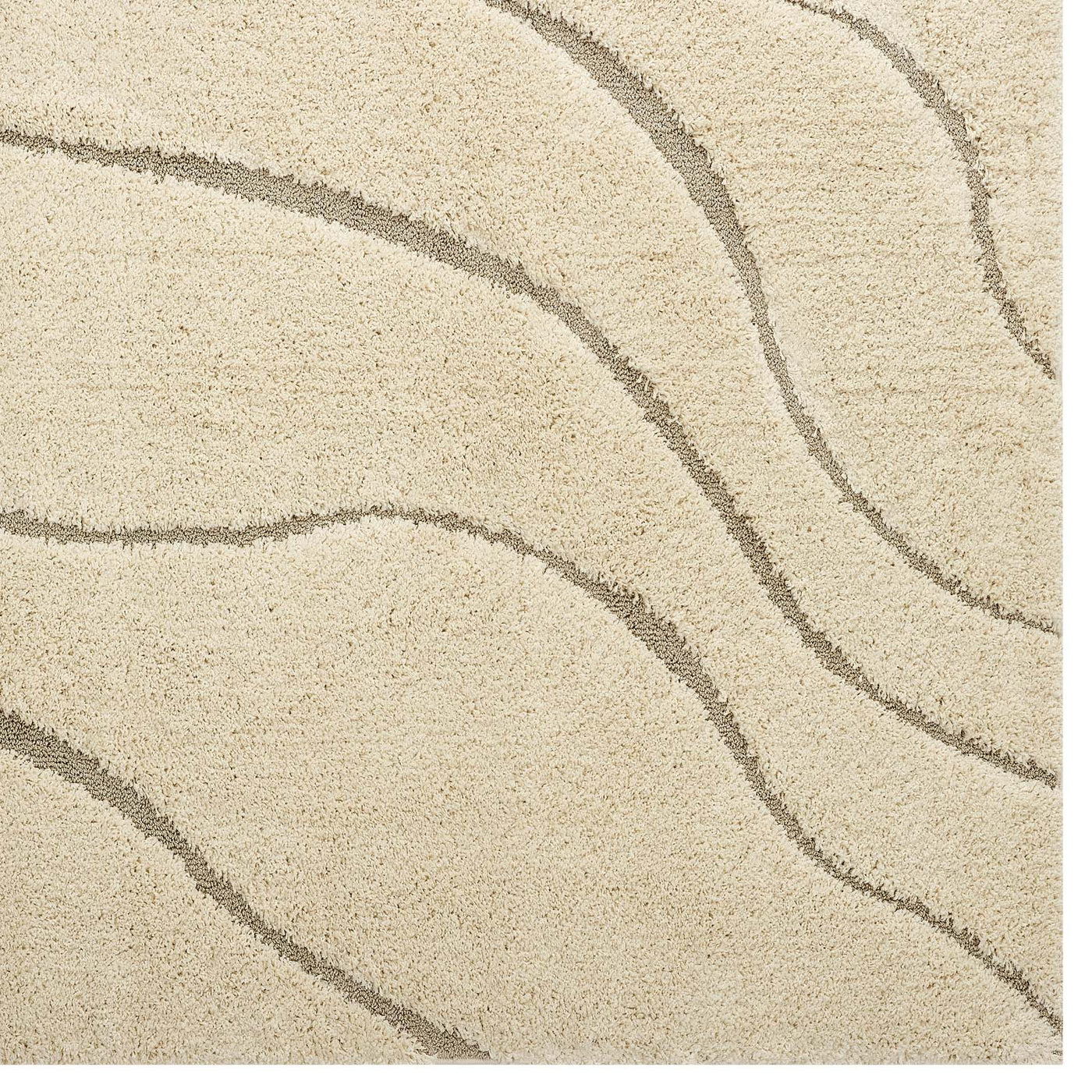 Jubilant Abound Abstract Swirl Shag Area Rug